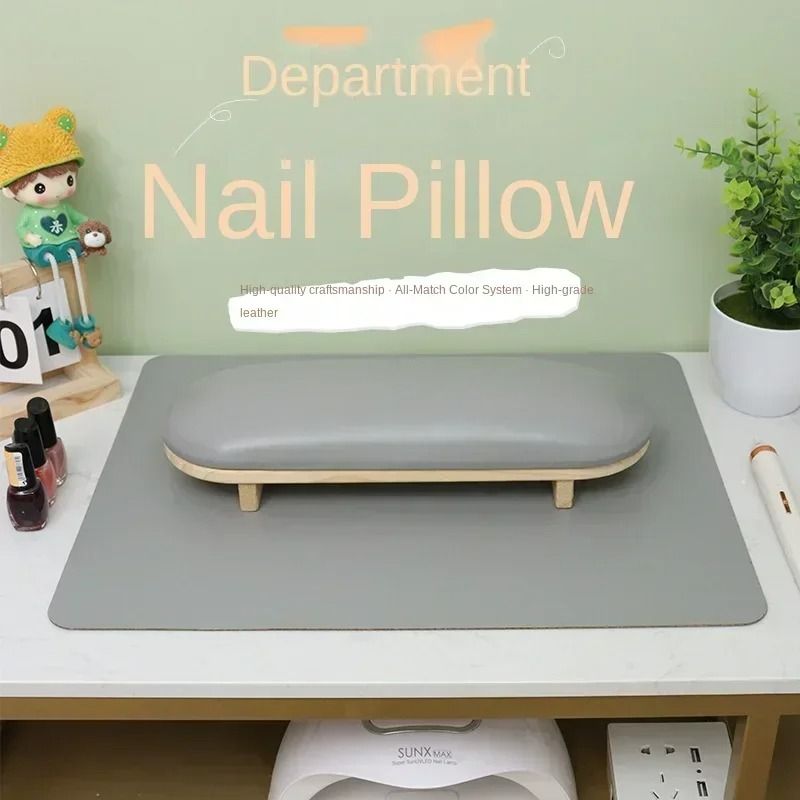 Professional PU Leather Nail Hand Pillow Cushion for Manicure Comfort