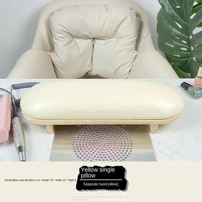 Professional PU Leather Nail Hand Pillow Cushion for Manicure Comfort