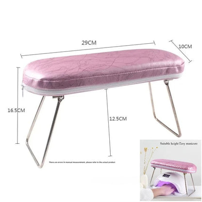 Waterproof Leather Hand Pillow Arm Rest Cushion for Manicure and Nail Art