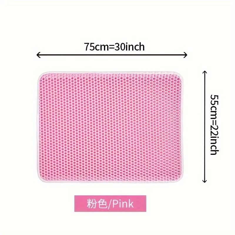 Double Layer Honeycomb Cat Litter Mat Waterproof and Easy Clean Design