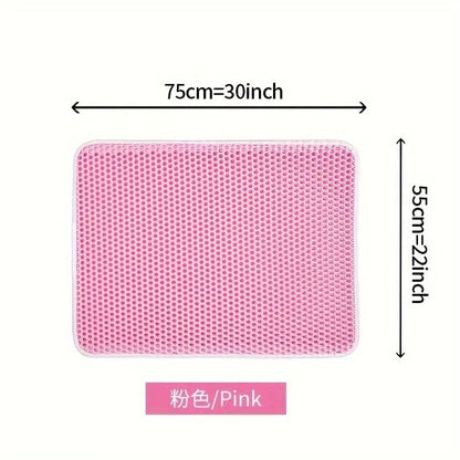 Double Layer Honeycomb Cat Litter Mat Waterproof and Easy Clean Design