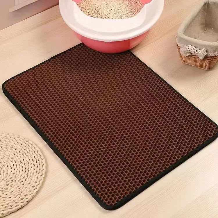 Double Layer Waterproof Cat Litter Mat with Non-Slip Washable Design