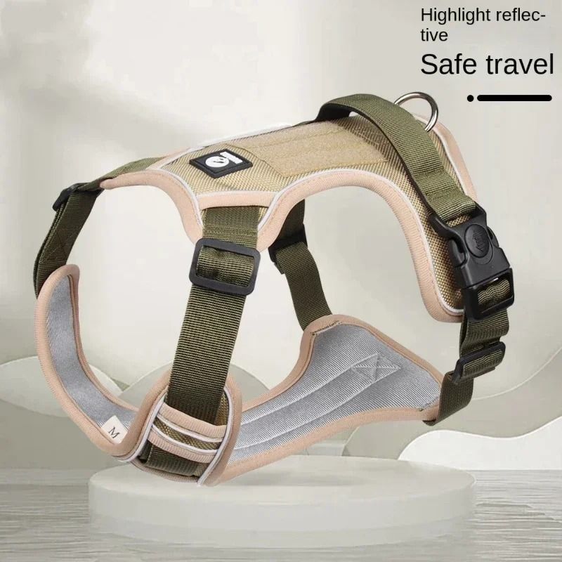Reflective Adjustable Dog Harness for Safe Walking and Training