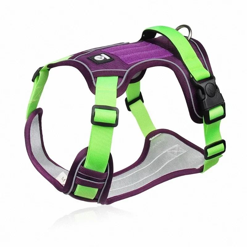 Reflective Adjustable Dog Harness for Safe Walking and Training