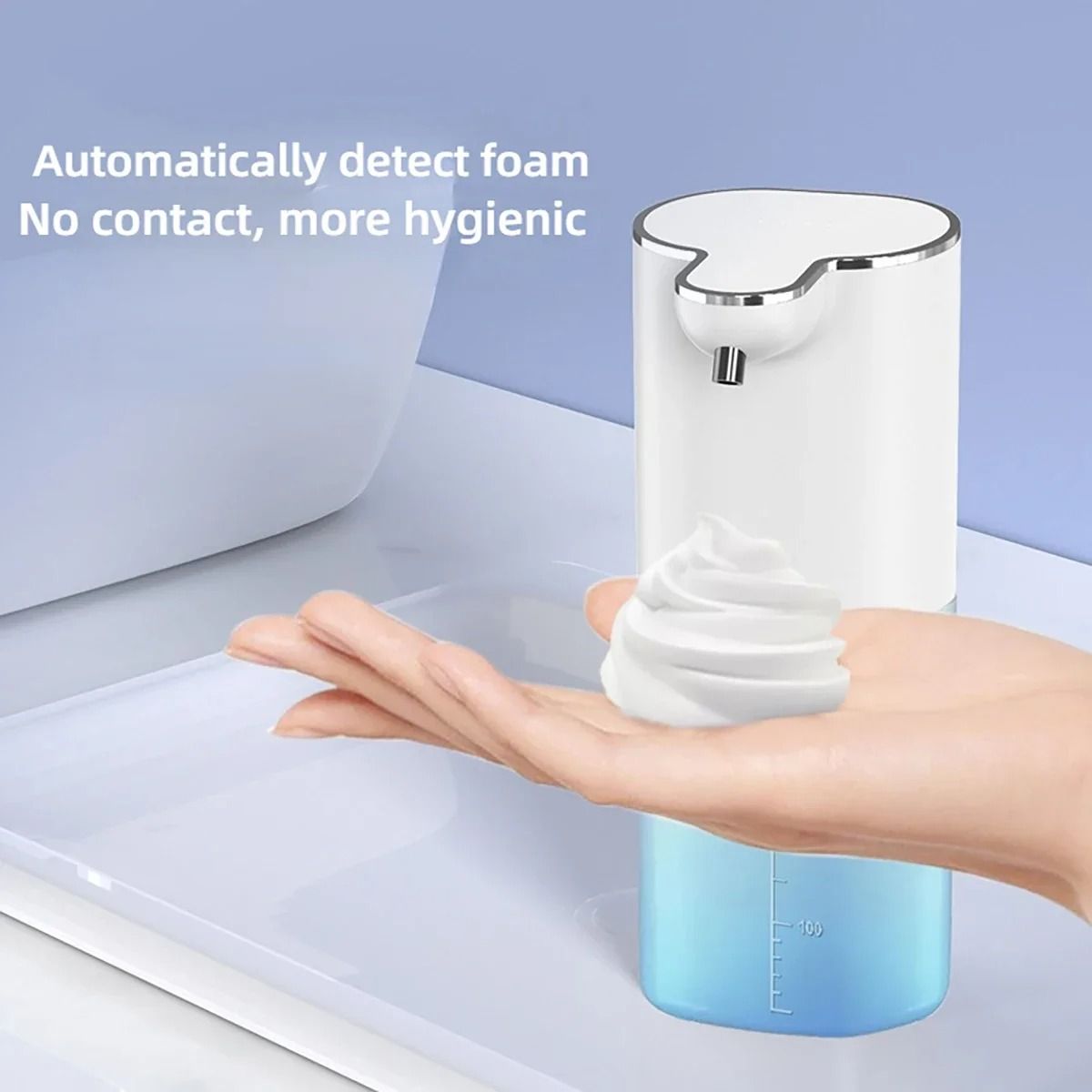 Automatic Soap Dispenser with Infrared Sensor and USB Rechargeable Design