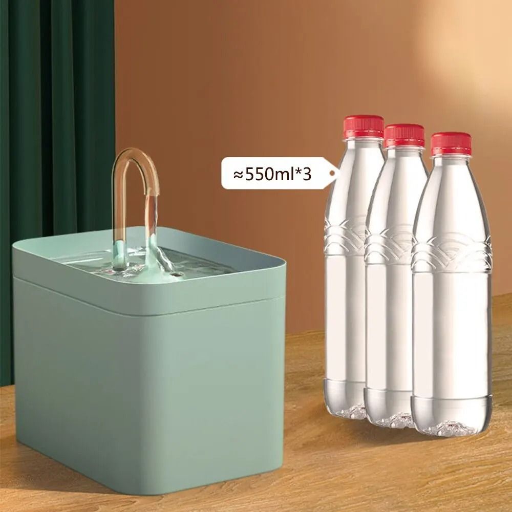 Automatic Pet Water Dispenser with Filtered Circulation for Cats and Small Dogs