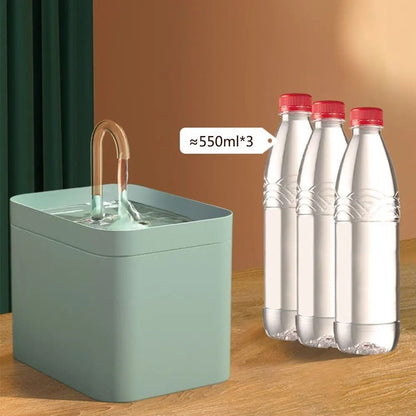 Automatic Pet Water Dispenser with Filtered Circulation for Cats and Small Dogs