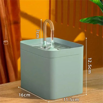 Automatic Pet Water Dispenser with Filtered Circulation for Cats and Small Dogs