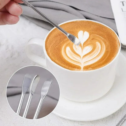 Stainless Steel Coffee Art Needle Pen for Cappuccino and Latte