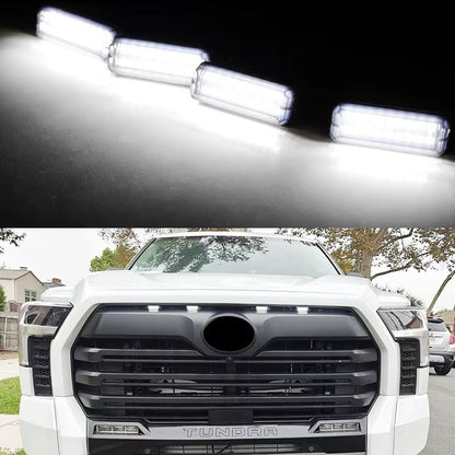 Raptor-Style Front Grille Clearance LED Light Kit (4 pcs) for Toyota Tundra 2022-2025