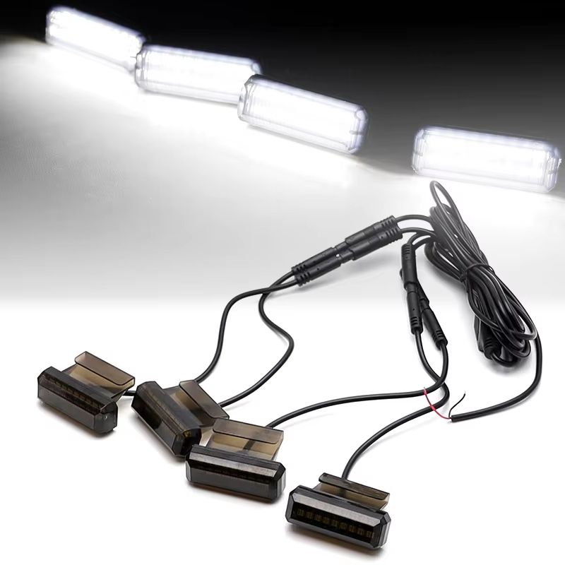 Raptor-Style Front Grille Clearance LED Light Kit (4 pcs) for Toyota Tundra 2022-2025
