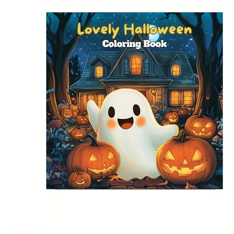 Halloween Coloring Book for Adults, Stress Relief and Relaxation, Valentine's Day Gift, Anti Anxiety Art Therapy