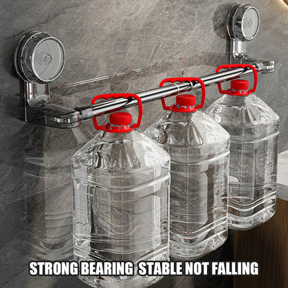 Retractable Suction Cup Towel Bar for Kitchen and Bathroom