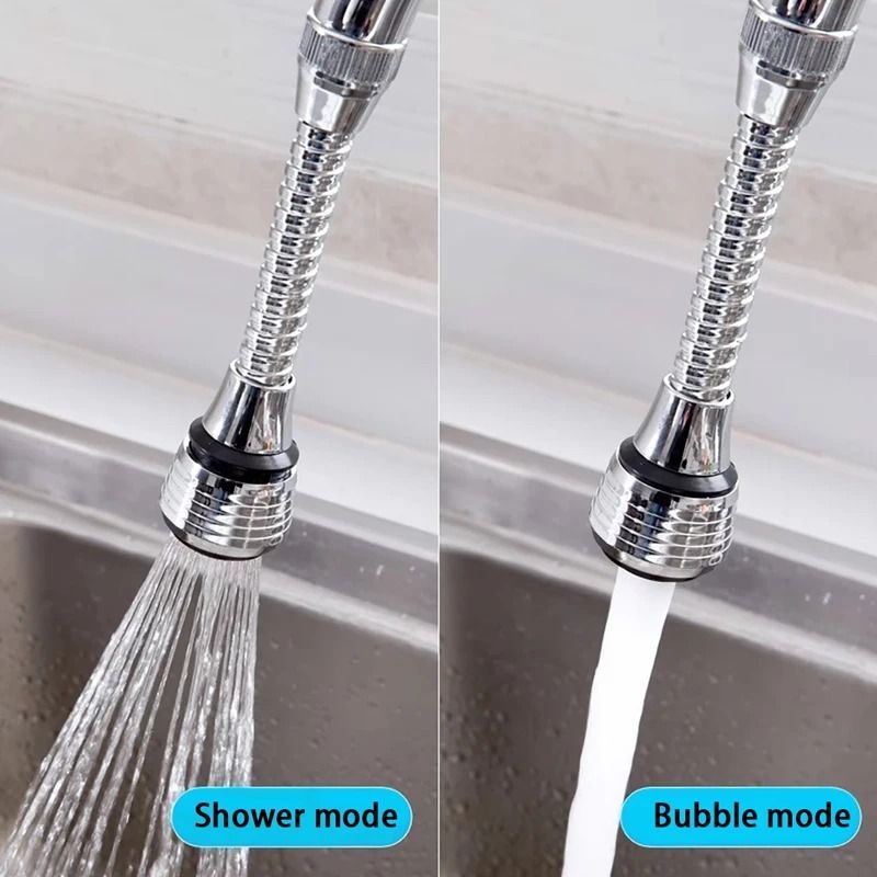 360 Degree Rotating Faucet Extender Splash Proof Water Saving Adapter