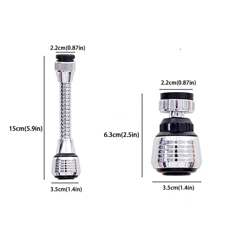 360 Degree Rotating Faucet Extender Splash Proof Water Saving Adapter