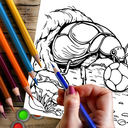 Cute Insects and Bugs Coloring Book for Adults, Colouring Book and Drawing Supplies for Christmas, Thanksgiving