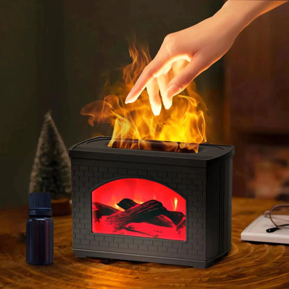 Simulated Fireplace Air Humidifier and Aroma Diffuser