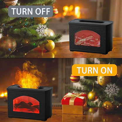 Simulated Fireplace Air Humidifier and Aroma Diffuser