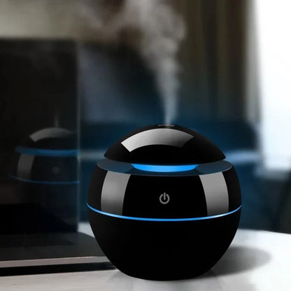 Ultrasonic Quiet Large Aromatherapy Cold Mist Humidifier Wood Grain Aroma Diffuser