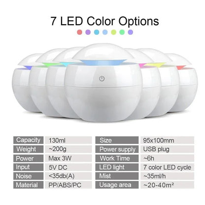 Ultrasonic Quiet Large Aromatherapy Cold Mist Humidifier Wood Grain Aroma Diffuser