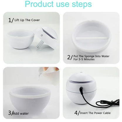 Ultrasonic Quiet Large Aromatherapy Cold Mist Humidifier Wood Grain Aroma Diffuser