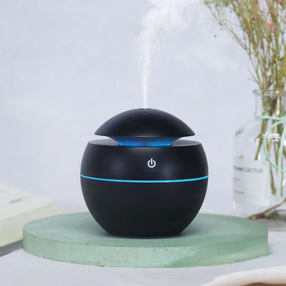 Ultrasonic Quiet Large Aromatherapy Cold Mist Humidifier Wood Grain Aroma Diffuser