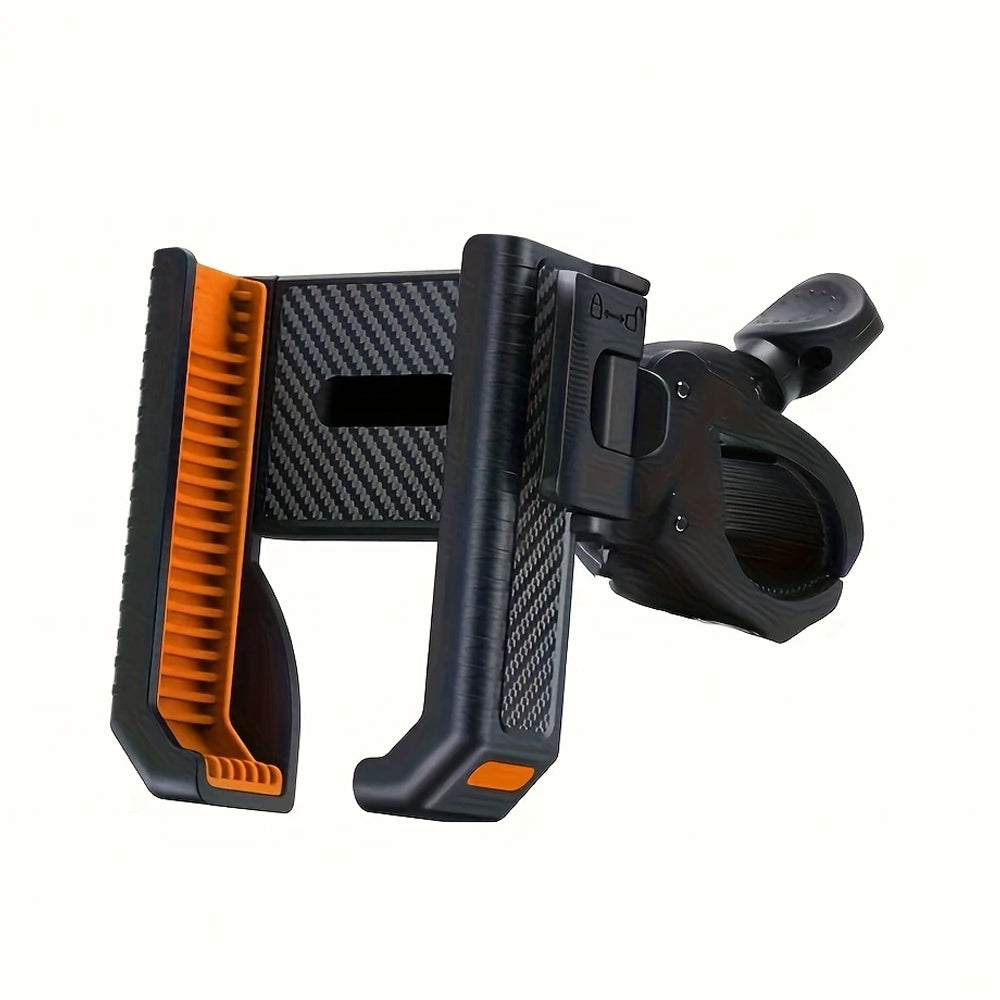Motorcycle Handlebar Phone Mount, Bike Holder Stand, GPS Support Clip, Shockproof Mobile Bracket for Phones