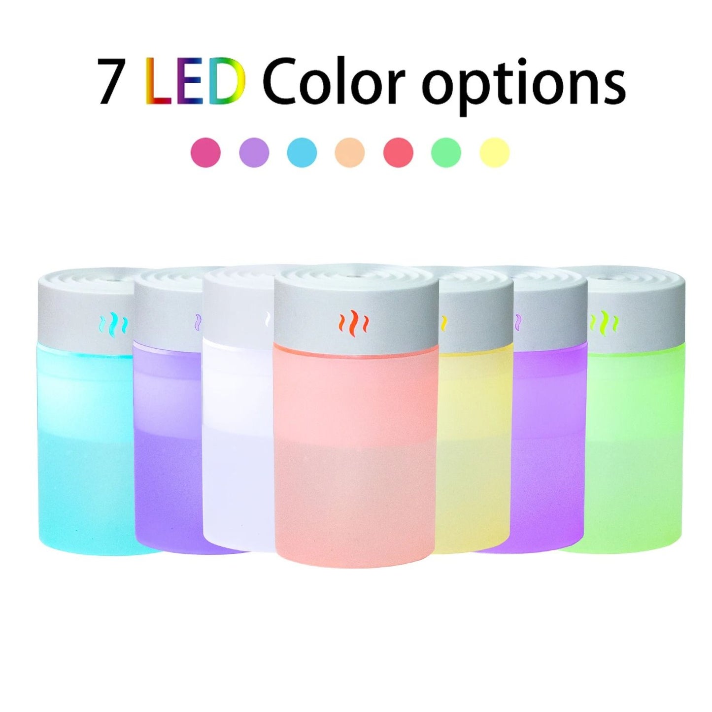USB Air Humidifier 260ml Wood Grain Aroma Diffuser