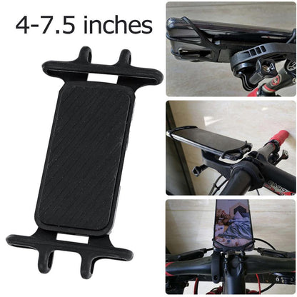 Universal Shockproof Mount for Motorcycle, Multifunctional Bicycle Phone Holder, Garmin Edge, SRAM, Secure Silicone Grip
