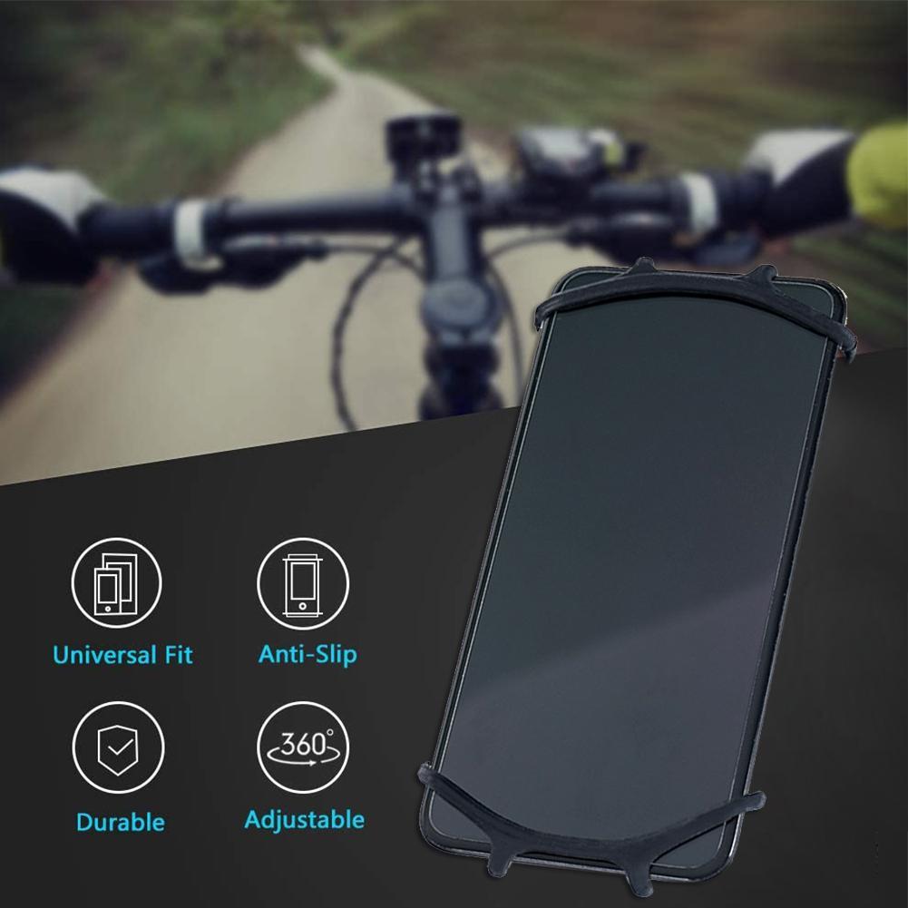 Universal Shockproof Mount for Motorcycle, Multifunctional Bicycle Phone Holder, Garmin Edge, SRAM, Secure Silicone Grip