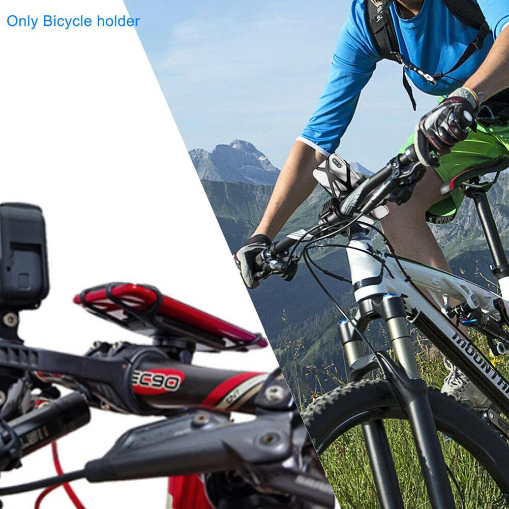 Universal Shockproof Mount for Motorcycle, Multifunctional Bicycle Phone Holder, Garmin Edge, SRAM, Secure Silicone Grip