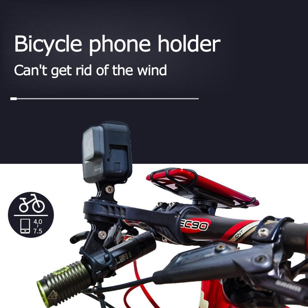 Universal Shockproof Mount for Motorcycle, Multifunctional Bicycle Phone Holder, Garmin Edge, SRAM, Secure Silicone Grip