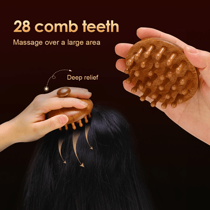 SandalEase Wood Therapy Massage Comb