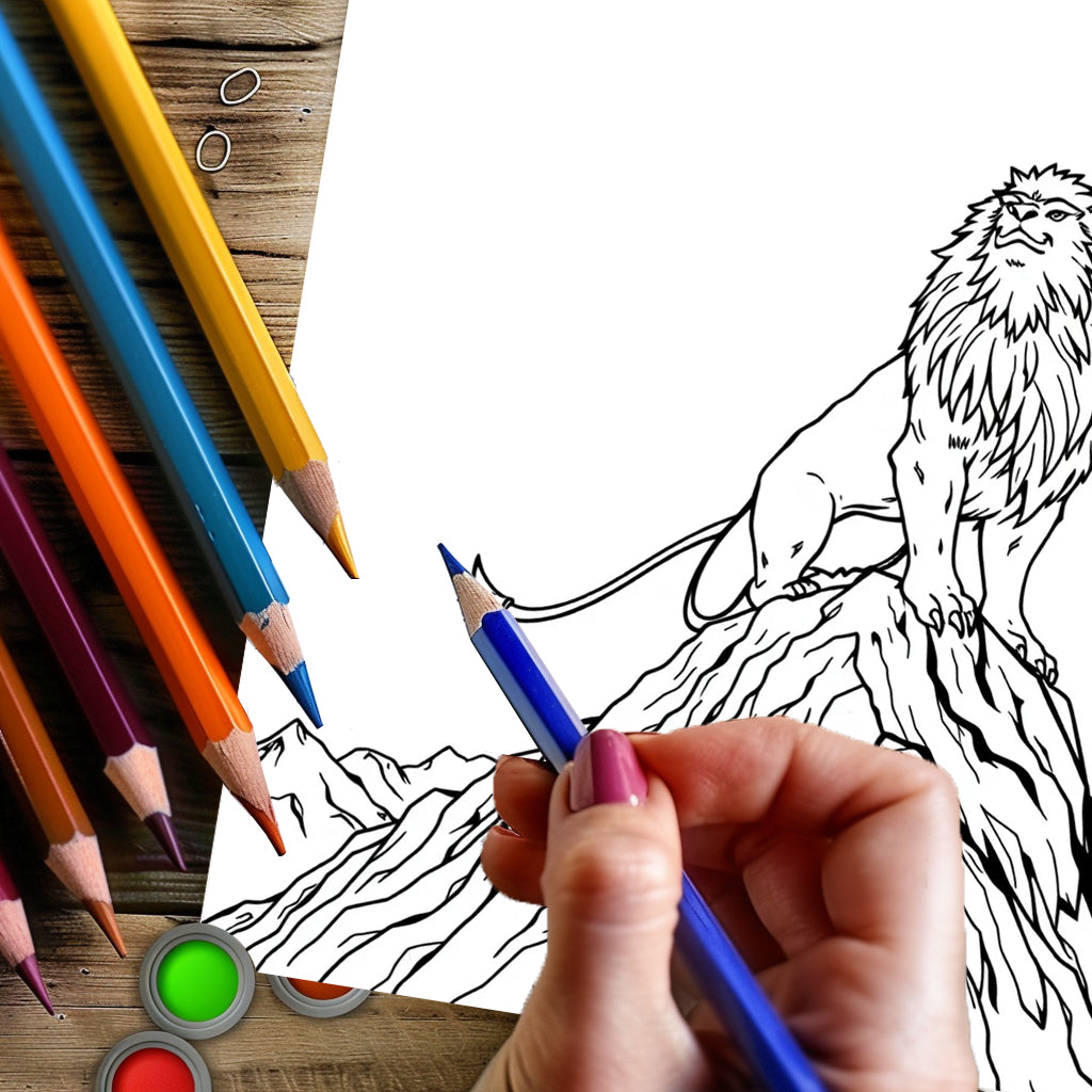Original Mythical Creatures Coloring Book for Adult, Premium Colouring Book, Unique Drawing Supplies for Christmas
