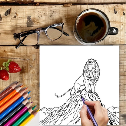 Original Mythical Creatures Coloring Book for Adult, Premium Colouring Book, Unique Drawing Supplies for Christmas