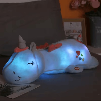120 cm Glowing LED Unicorn Plush Pillow Toy for Kids Gifts