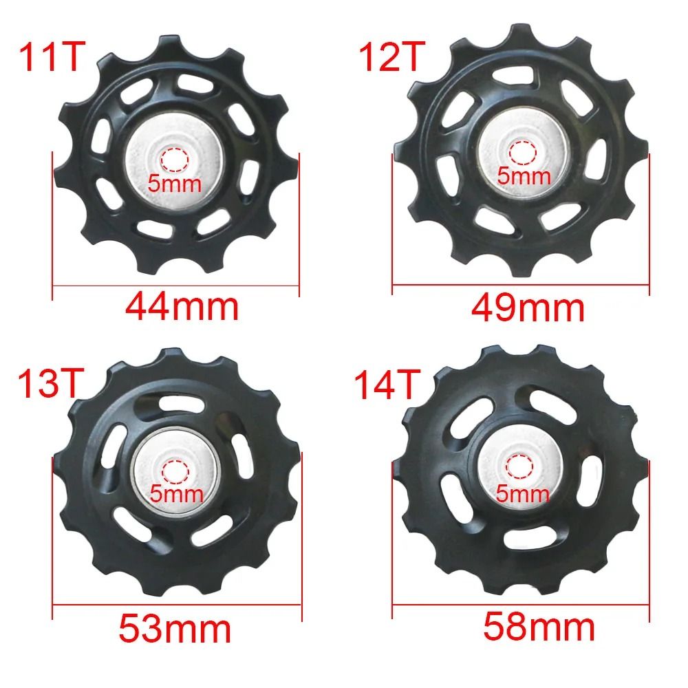 Bicycle Rear Derailleur Pulley Wheel with Bearing for Smooth Gear Shifting