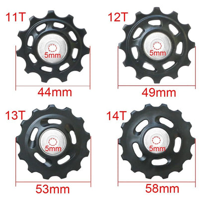 Bicycle Rear Derailleur Pulley Wheel with Bearing for Smooth Gear Shifting