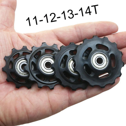 Bicycle Rear Derailleur Pulley Wheel with Bearing for Smooth Gear Shifting