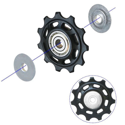 Bicycle Rear Derailleur Pulley Wheel with Bearing for Smooth Gear Shifting