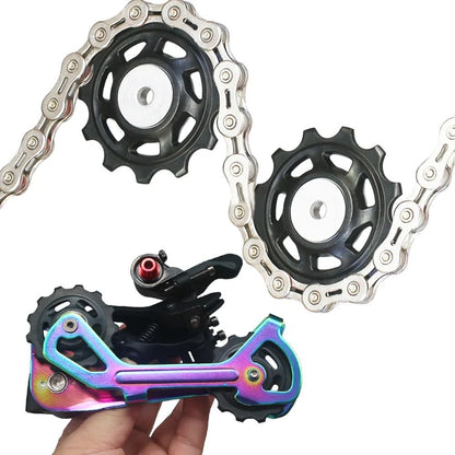 Bicycle Rear Derailleur Pulley Wheel with Bearing for Smooth Gear Shifting