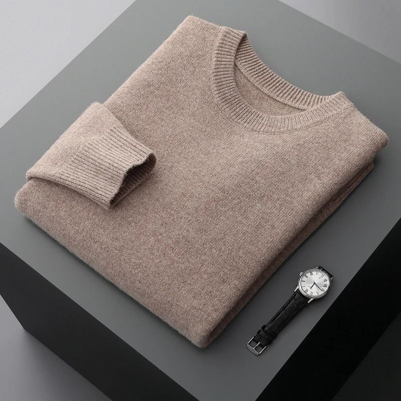 Mens Classic Wool Sweater for Autumn and Winter