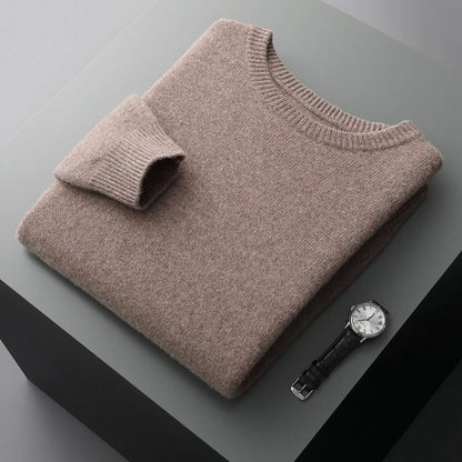 Mens Classic Wool Sweater for Autumn and Winter