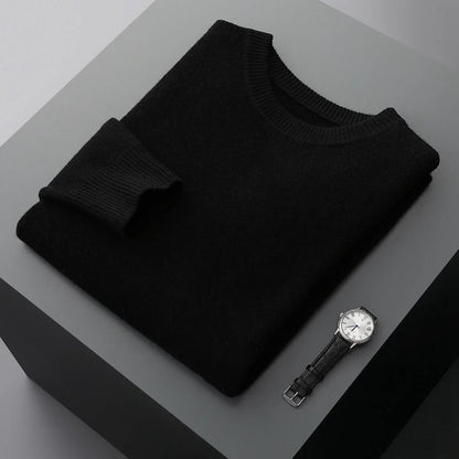 Mens Classic Wool Sweater for Autumn and Winter