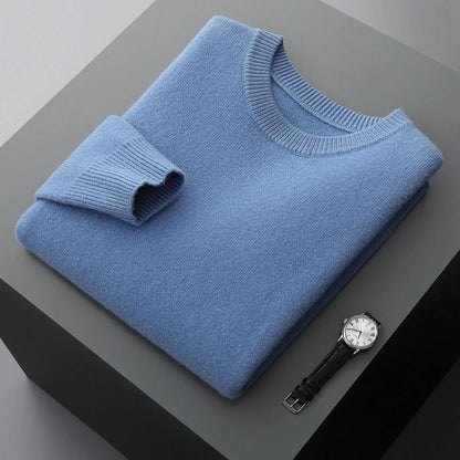 Mens Classic Wool Sweater for Autumn and Winter