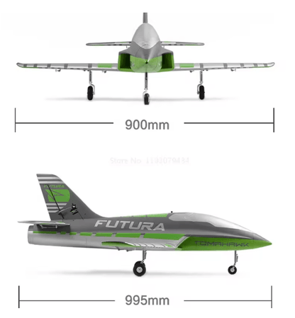 FMS Futura 64mm EDF RC Jet Airplane with Flaps Sport Trainer Model