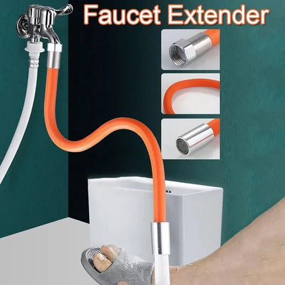 Universal Silicone Faucet Extension Pipe for Kitchen and Bathroom