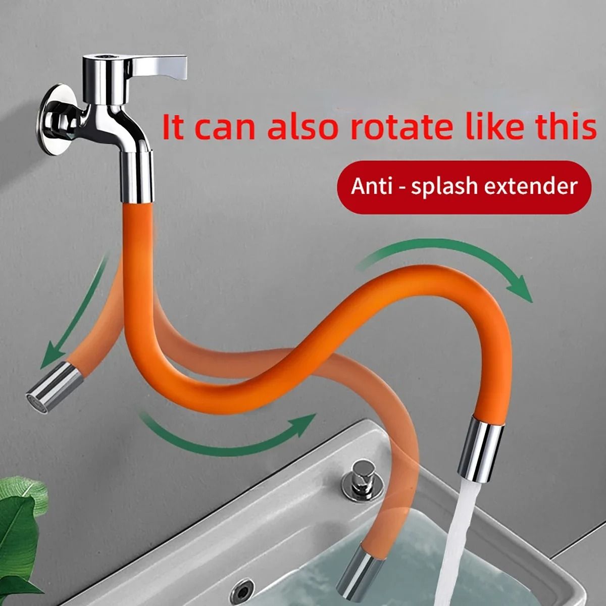 Universal Silicone Faucet Extension Pipe for Kitchen and Bathroom
