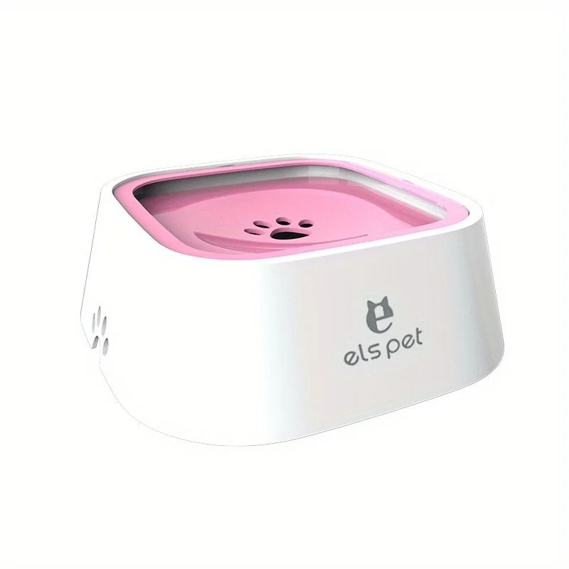 No Spill Slow Feeder Pet Water Bowl for Dogs and Cats