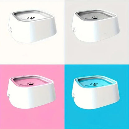 No Spill Slow Feeder Pet Water Bowl for Dogs and Cats